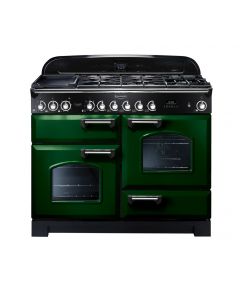 Rangemaster 110cm Dual Fuel Classic Deluxe in Racing Green 