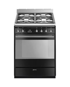 Smeg SUK61MBL9 60cm Concert Dual Fuel Cooker Black