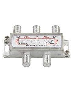 Vivanco Sat/Antenna Splitter 1 F socket 4 x F Socket